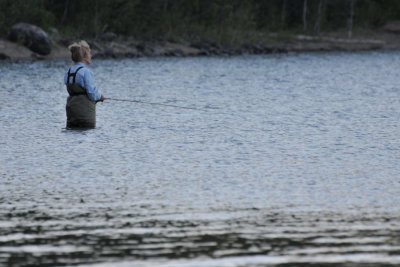 Flyfishing on McDolanld Lake