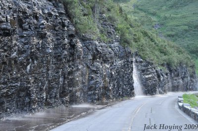 Weeping Wall on the Going to the Sun Road