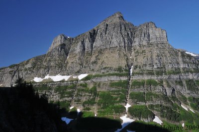 Typical scenery along the Going to the Sun Road