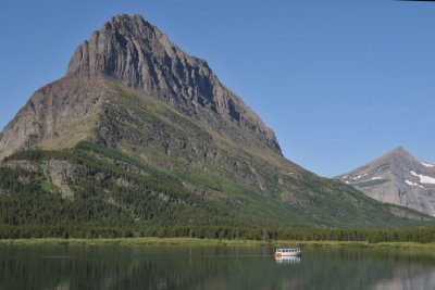 Swiftcurrent Lake boat tour