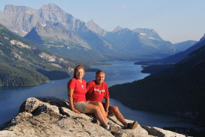 On Bears Hump, overlooking Waterton Lake