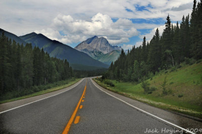 Windshield View on Route 40, Kananaskis County