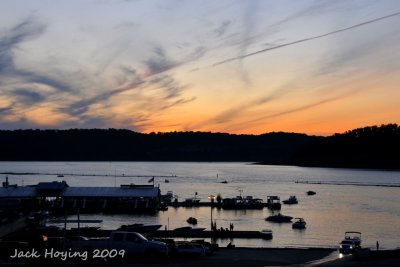 The end of a long day of boating