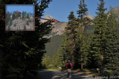 The Beehive rest shelter is our goal for the morning hike