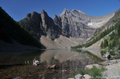 View of Agnes Lake, taken from the teahouse