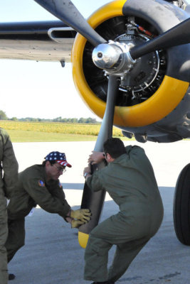 Walking the prop before the engine start