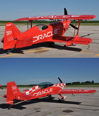 Sean D. Tucker aerobatic planes at the Piqua airport