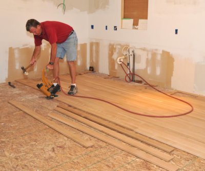 Installing Hardwood Floor