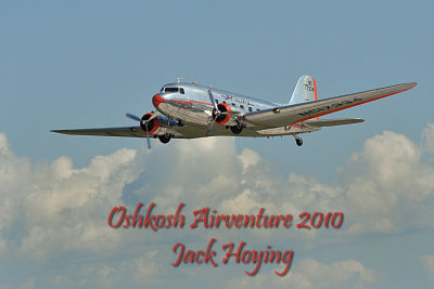 DC-3 arrives at Oshkosh Airventure 2010