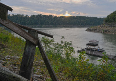 Sunset over Pitman Creek, Lake Cumberland, Kentucky