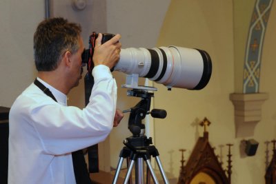 Todd with his big Canon cannon