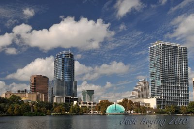 Downtown Orlando, as viewed from Eola Lake