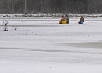 Ice Fishing on Lake Loramie