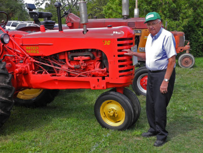Dad with the Massy Harris 30 that he bought almost 60 years ago