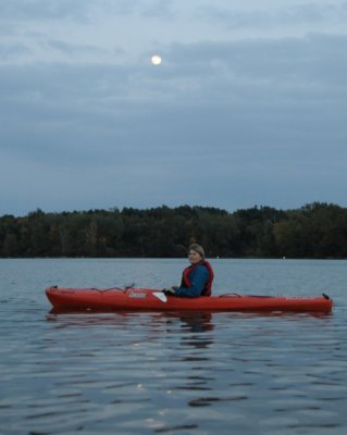 Moonrise on Lake Loramie