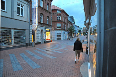 Street walker in Kolding, Denmark