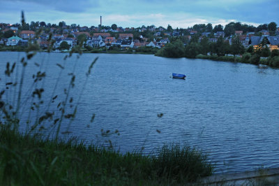 Late night view of the lake in Kolding