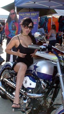 This bike was raffled off to raise money for Childrens Scottish Rites Hospital. Sorry, the girl doesn't come with it