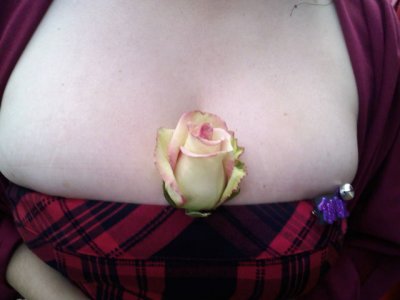 I'm lucky any cleavage came out to play. it was cold