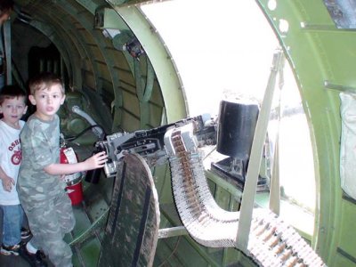 Left Waist Gunner position. max ceiling 35000 feet. Open windows. You know it was cold