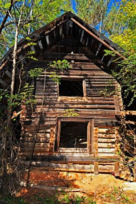 081025-barn Log Corn Crib