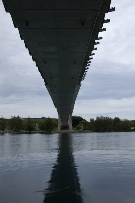 Reflection of Koror Bridge