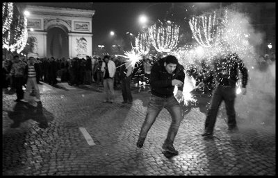 New Year On The Champs Elyses
