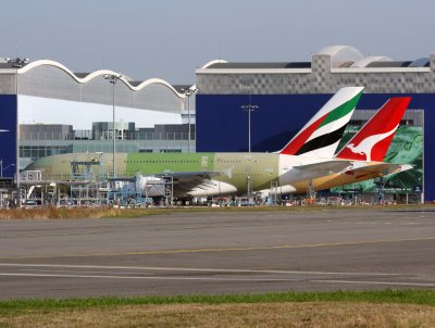 Airbus A380s (EK-#017/F-WWSN)