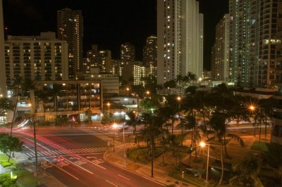 Waikiki during the night