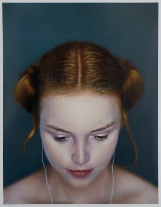 2010 BP Portrait Awards portrait  'iDeath' (220 x 170cm oil on canvas)