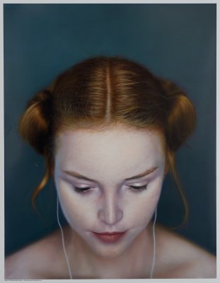 2010 BP Portrait Awards portrait  iDeath (220 x 170cm oil on canvas)
