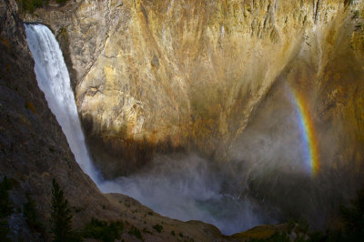 Lower Fall of Grand Canyon in Yellowstone NP