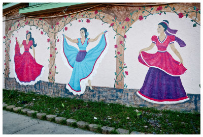 Paintings of Mexican dancers