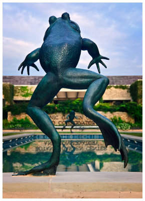 Frog Sculpture at Botanic Garden