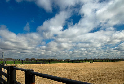 Clouds over the field