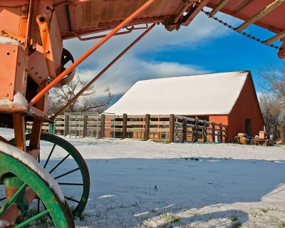 Nash Farm in snow