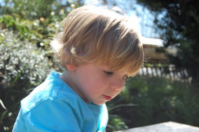 Evan in Courtyard