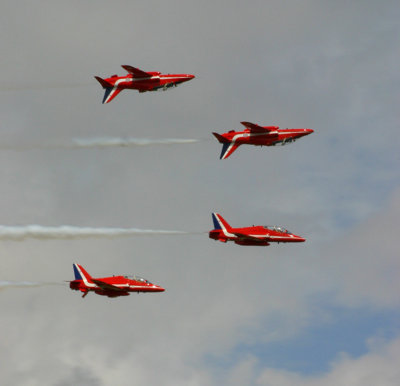 Red Arrows fly-past