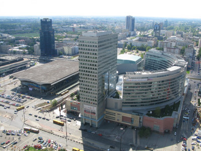 Zlote Tarasy and Warszawa Centralna