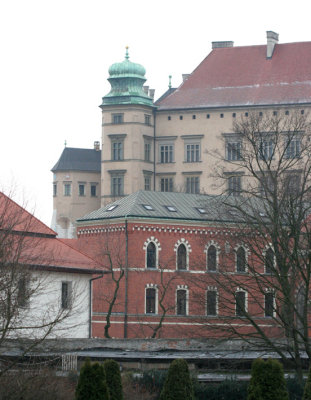 View towards Wawel Castlefrom ul. Poselska