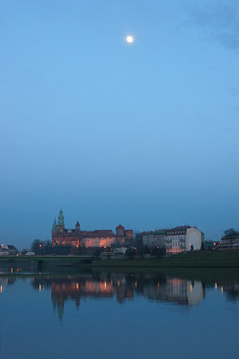 Wawel Royal Castle from the bank of the River Wisla