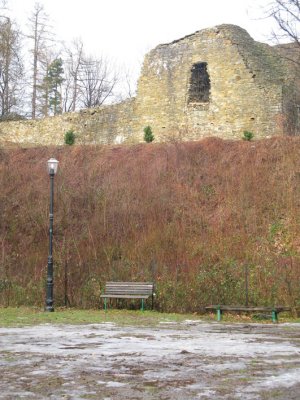 The old tourist car park - now disused and abandoned