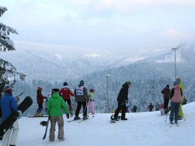 The view from the top of the 1st slope