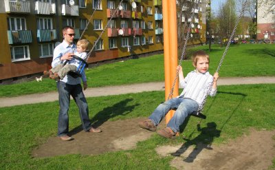 On the swings