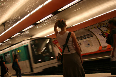 Catching the Metro home after another long day...