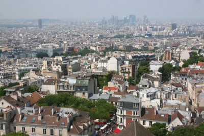 Paris skyline from the top of the Sacre Coeur