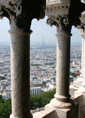 The Eiffel Tower from the top of the Sacre Coeur