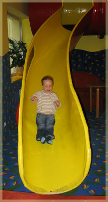 On the slide