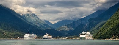 Cruise ships at Skagway