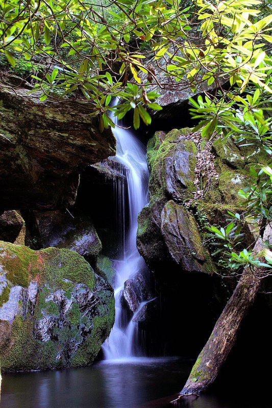 Waterfalls (NO. 6) on No Name Creek in Stone Mountain State Park NC.